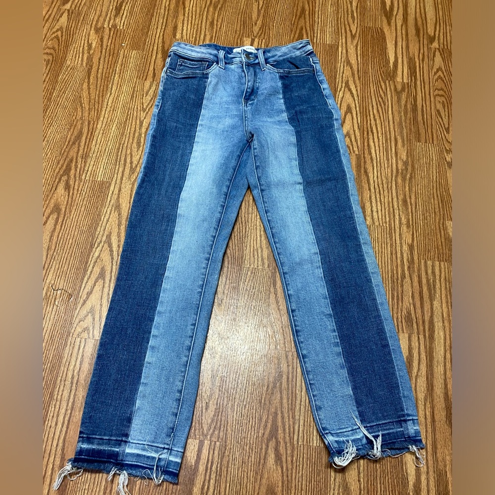 Flying Monkey Women’s Jeans, Size 27, Two-Toned Jeans, Contrast Panel straight